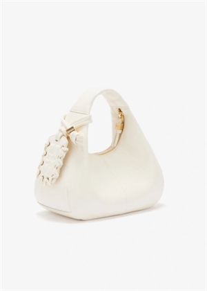 Hobo mini grained bag Egret B2070102 Ganni